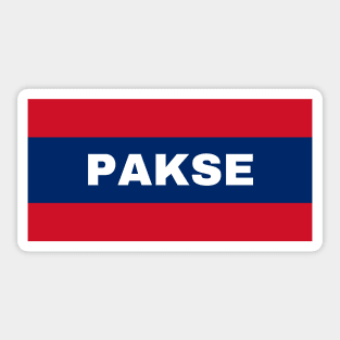 Pakse City in Laos Flag Colors Sticker